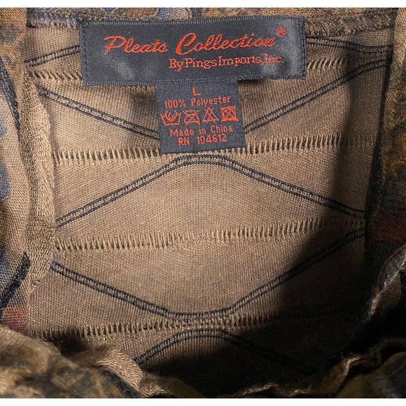 Vintage Pleats Collection Pings Imports Tunic Top - Picture 6 of 10